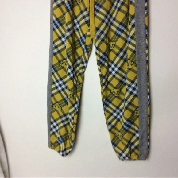 Disney The Lion King Pajama Pants Yellow Gray Plaid Women's Medium‎ - Picture 2 of 12